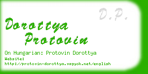 dorottya protovin business card